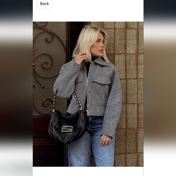 Gray Women's Jacket - Picture 2 of 9